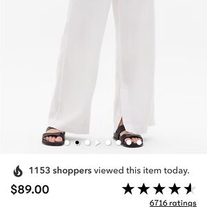 Elegant White Flowing Pants